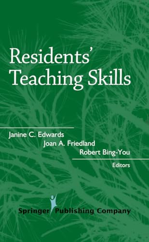 Stock image for Residents Teaching Skills for sale by Goodwill Books