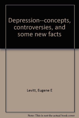 Beispielbild fr Depression--concepts, controversies, and some new facts zum Verkauf von Kloof Booksellers & Scientia Verlag