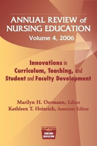 Beispielbild fr Annual Review of Nursing Education, Volume 4, 2006 zum Verkauf von Blackwell's