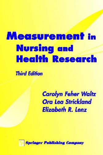 Stock image for Measurement in Nursing and Health Research for sale by Better World Books