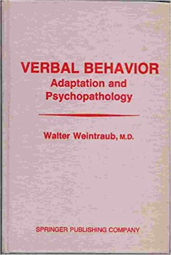 Stock image for Verbal Behavior: Adaptation and Psychopathology for sale by Front Cover Books