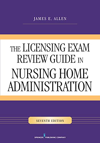 Stock image for The Licensing Exam Review Guide in Nursing Home Administration, Seventh Edition for sale by Goodwill