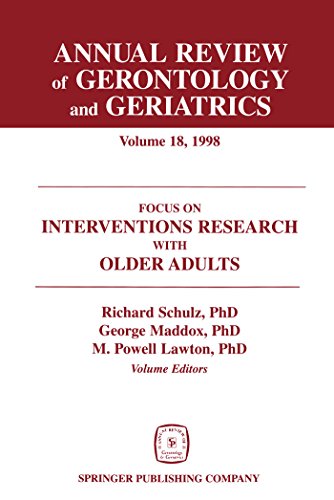 Beispielbild fr Annual Review of Gerontology and Geriatrics, Volume 18, 1998: Focus on Interventions Research With Older Adults zum Verkauf von POQUETTE'S BOOKS