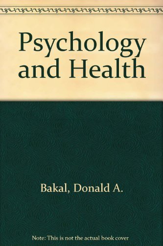 Beispielbild fr Psychology and Health zum Verkauf von Better World Books
