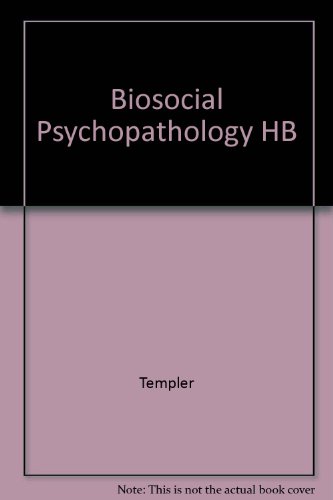 Stock image for Biosocial Psychopathology: Epidemiologic Perspectives for sale by Tiber Books