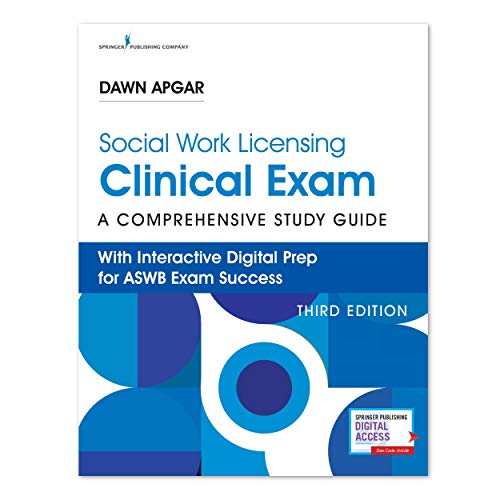 Beispielbild fr Social Work Licensing Clinical Exam Guide: Study Guide for ASWB Exam  " Book + Online LCSW Exam Prep from Dawn Apgar, with Study Plan, Practice Test, and Online Study Community. zum Verkauf von Byrd Books