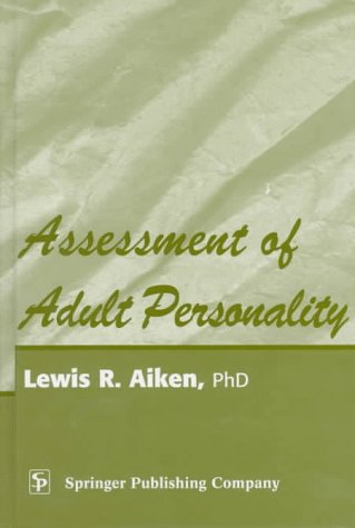 9780826197108: Assessment of Adult Personality
