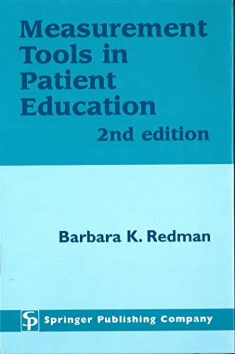 9780826198594: Measurement Tools in Patient Education, Second Edition
