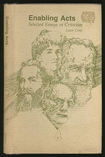 9780826202000: Enabling Acts: Selected Essays in Criticism