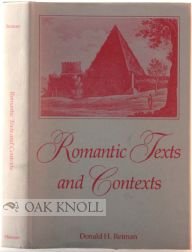 Beispielbild fr Romantic Texts and Contexts zum Verkauf von Ken's Book Haven