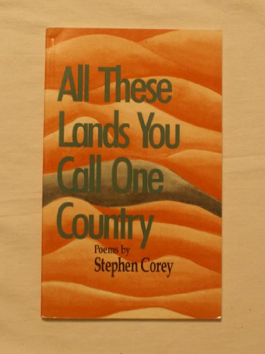 Stock image for All These Lands You Call One Country: Poems for sale by Chuck Price's Books