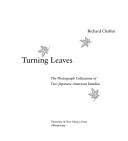 Stock image for Turning Leaves : The Photograph Collections of Two Japanese American Families for sale by Better World Books: West