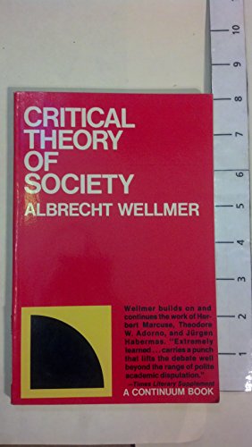 Imagen de archivo de Critical Theory of Society (English and German Edition) a la venta por HPB-Red