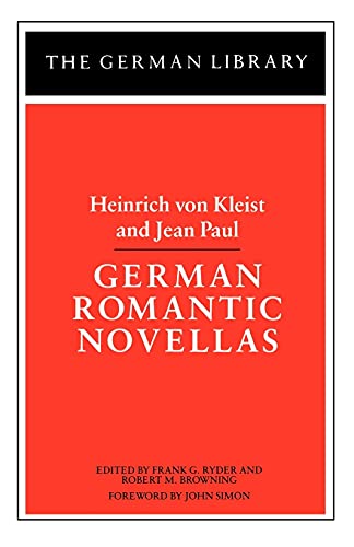 Beispielbild fr German Romantic Novellas: Heinrich Von Kleist and Jean Paul (German Library) zum Verkauf von ThriftBooks-Atlanta