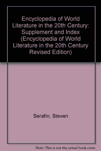 Stock image for Encyclopedia of World Literature in the Twentieth Century Vol. 5 : Supplement, Including Index to the Entire Set for sale by Better World Books