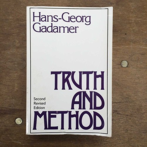 Beispielbild fr Truth and Method zum Verkauf von San Francisco Book Company