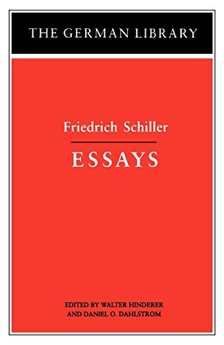 Imagen de archivo de Essays: Friedrich Schiller (The German Library No. 17) a la venta por Ergodebooks