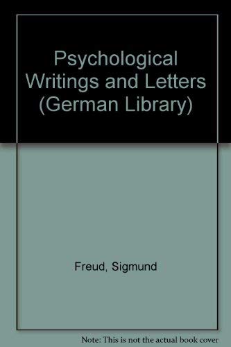 9780826407221: Psychological Writings and Letters: Vol 59 (German Library S.)