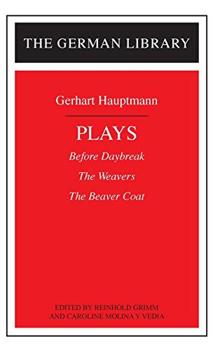 9780826407269: Plays: Gerhart Hauptmann: Vol 57 (German Library S.)