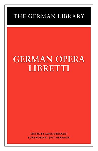 Stock image for German Opera Libretti for sale by Better World Books