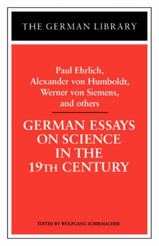 Imagen de archivo de German Essays on Science in the 19th Century Vol. 36 : Paul Ehrlich, Alexander Von Humboldt, Werner Von Sieme a la venta por Better World Books: West