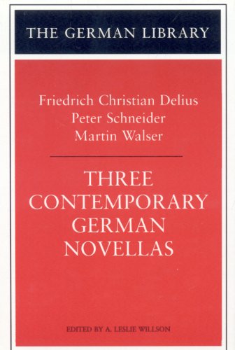 9780826412133: Three Contemporary German Novellas: "Runaway Horse", "Wall Jumper", "Sunday I Became World Champion": v. 88 (German Library S.)