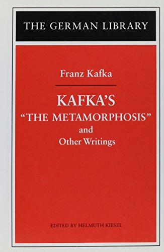 9780826414212: Kafka's "Metamorphosis" and Other Writings (The German library): Vol 65