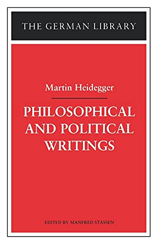 Stock image for Philosophical and Political Writings: Martin Heidegger for sale by Better World Books