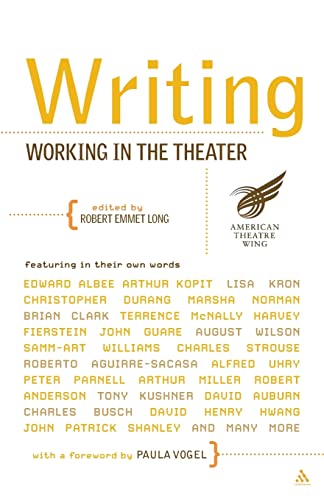 9780826418074: Writing: Working in the Theatre
