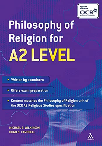 9780826422712: Philosophy of Religion for A2 Level