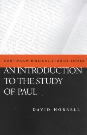 Beispielbild fr An Introduction to the Study of Paul (Biblical Studies) zum Verkauf von Books From California