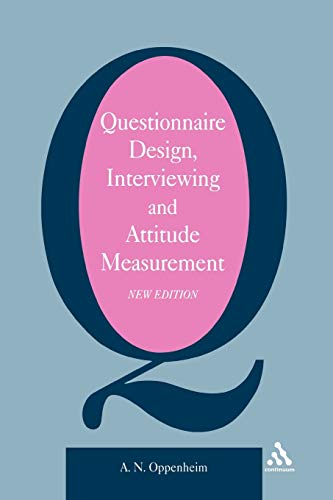 Imagen de archivo de Questionnaire Design, Interviewing and Attitude Measurement a la venta por SecondSale