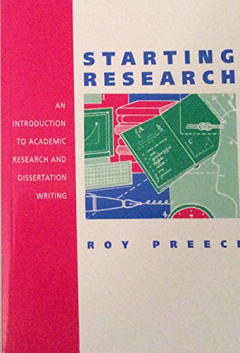 Stock image for Starting Research. An introduction to Academic Research and Dissertation Writing for sale by WorldofBooks