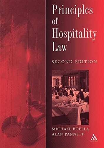 Beispielbild fr Principles of Hospitality Law zum Verkauf von Wonder Book