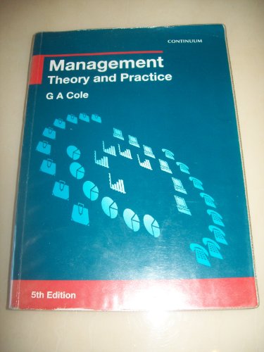 Beispielbild fr Management: Theory and Practice zum Verkauf von AwesomeBooks