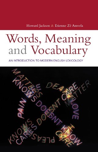 WORDS, MEANING AND VOCABULARY. AN INTRODUCTION TO MODERN ENGLISH LEXICOLOGY