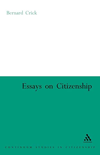 Stock image for Essays on Citizenship for sale by Montana Book Company