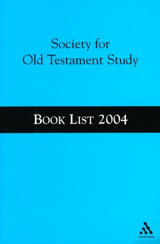 Beispielbild fr SOCIETY FOR OLD TESTAMENT STUDY: BOOK LIST 2004. zum Verkauf von Cambridge Rare Books