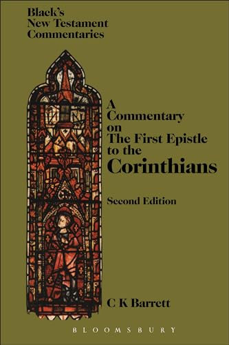 9780826478603: First Epistle to the Corinthians (Black's New Testament Commentaries)
