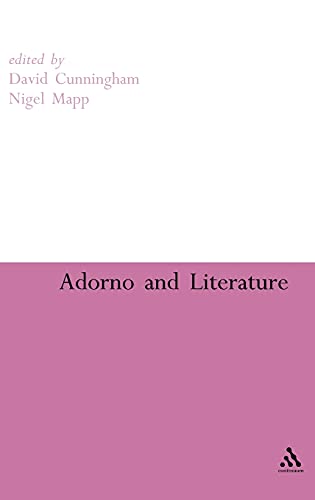 Beispielbild fr ADORNO AND LITERATURE. zum Verkauf von Any Amount of Books