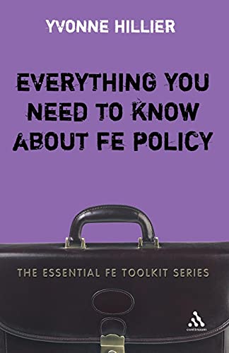 Beispielbild fr Everything You Need to Know About FE Policy (Essential Fe Toolkit) zum Verkauf von AwesomeBooks