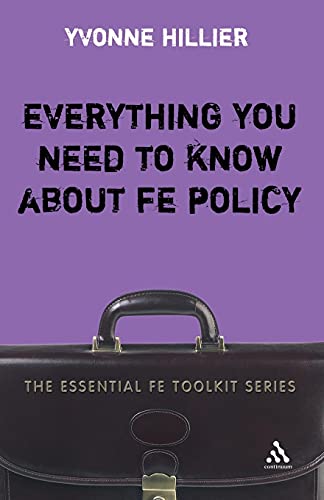 Imagen de archivo de Everything You Need to Know About FE Policy (Essential Fe Toolkit) a la venta por AwesomeBooks