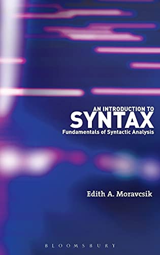 Stock image for An Introduction to Syntax: Fundamentals of Syntactic Analysis for sale by Hay-on-Wye Booksellers