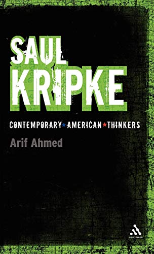 Stock image for Saul Kripke (Bloomsbury Contemporary American Thinkers). for sale by Kloof Booksellers & Scientia Verlag