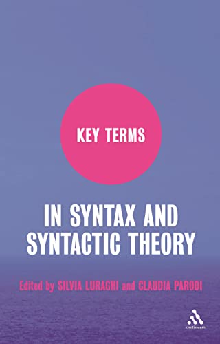 9780826496553: Key Terms in Syntax and Syntactic Theory