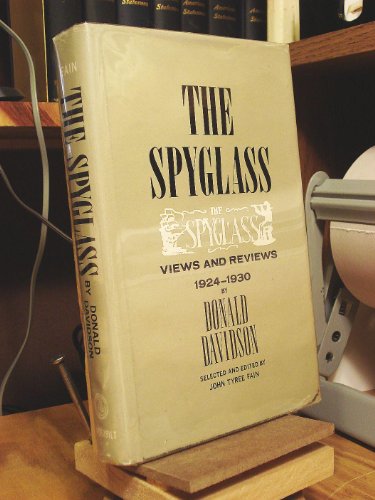 Beispielbild fr The Spyglass: Views and Reviews 1924-1930 zum Verkauf von Better World Books