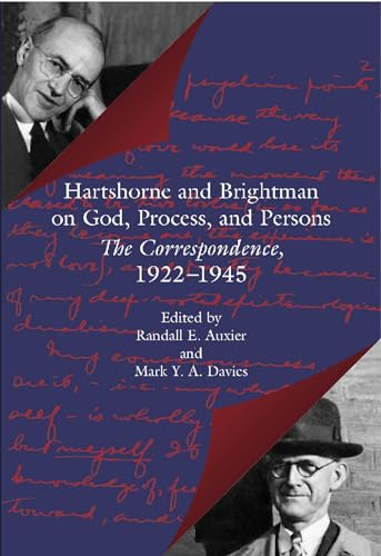 Beispielbild fr Hartshorne and Brightman on God, Process, and Persons : The Correspondence, 1922-1945 zum Verkauf von Manchester By The Book