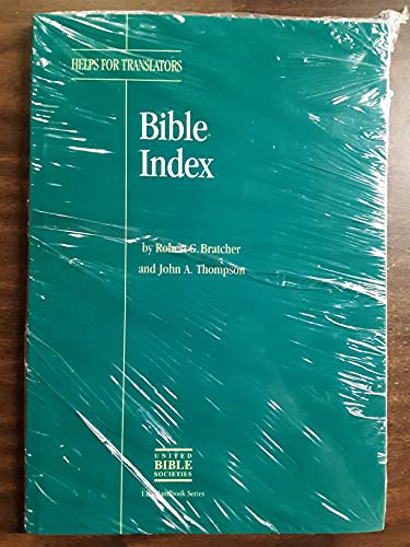 Beispielbild fr Bible Index zum Verkauf von ThriftBooks-Atlanta