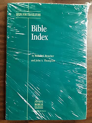 Stock image for BIBLE INDEX for sale by Neil Shillington: Bookdealer/Booksearch