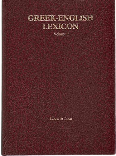 Stock image for Greek-English Lexicon of the New Testament: Based on Semantic Domains, Vol. 2: Indices for sale by Wizard Books